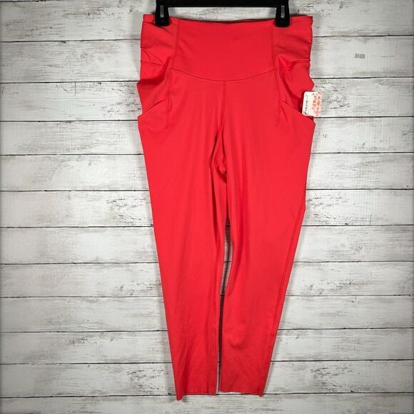 Free People Movement Set The Pace Leggings Cayenne L NWT $98 - Picture 6 of 12